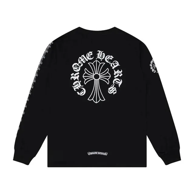Chrome Hearts Long Sleeve Tee Cross Logo