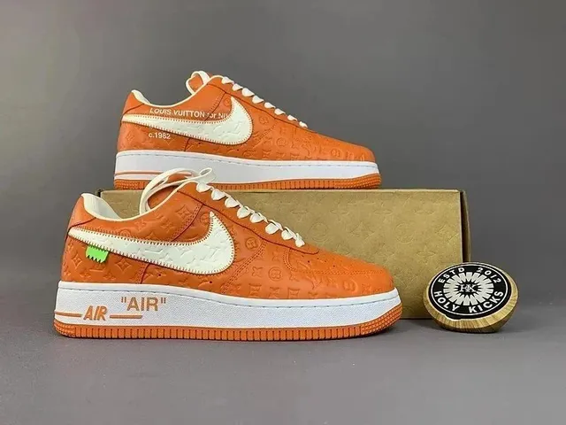 Nike × Louis Vuitton Air Force 1 Low LV Monogram Orange
