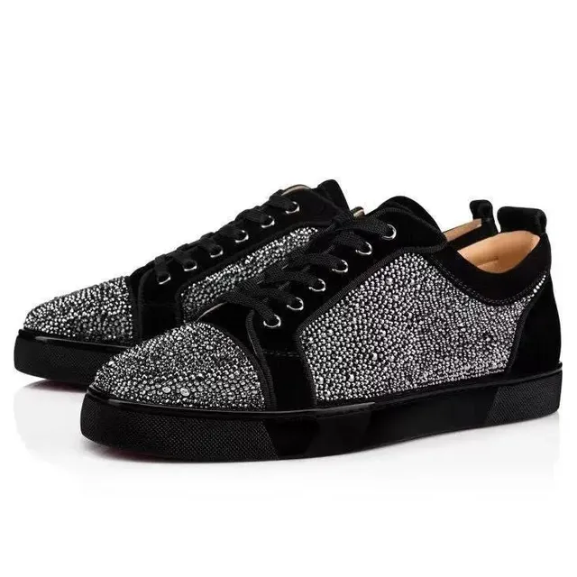 Christian Louboutin Louis Flat Crystal-Embellished