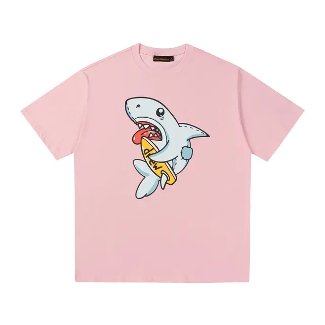 Drew House Shark Tee Pink Shark Graphic