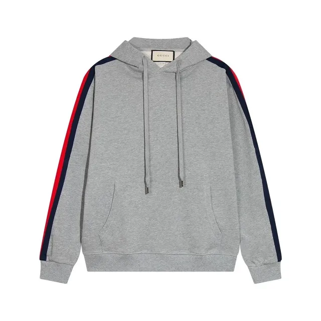 Gucci Hooded Sweatshirt Web Stripe Sleeve