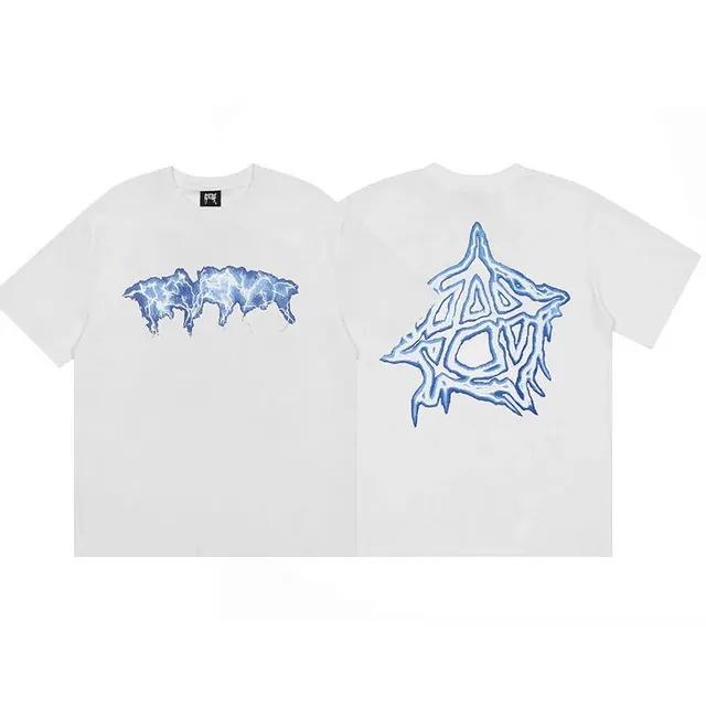 Corteiz Graphic Tee Ice Wolf and Star Logo