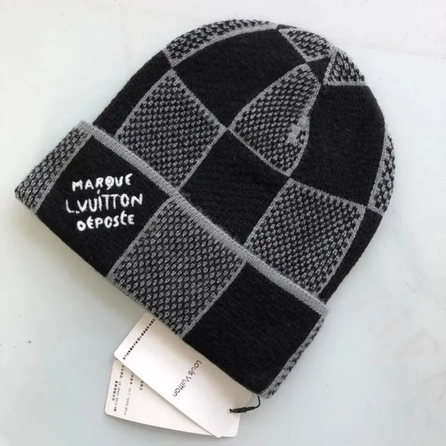 Louis Vuitton Knit Beanie Checkerboard