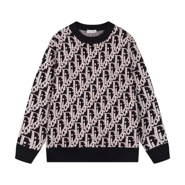 Dior Oblivion Knit Sweater Oblique Logo Intarsia