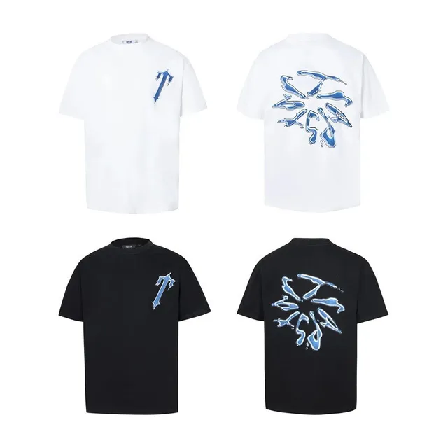 Travis Scott Graphic T-Shirt Blue Logo Print