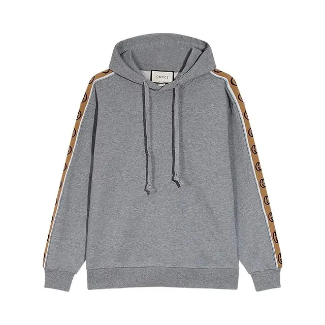 Gucci Hooded Sweatshirt GG Web Stripe Sleeve
