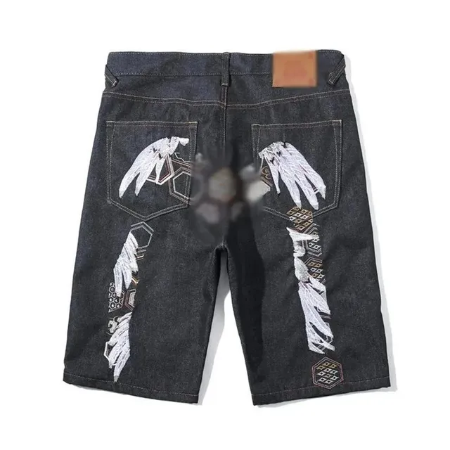 BAPE Eagle Embroidered Denim Shorts