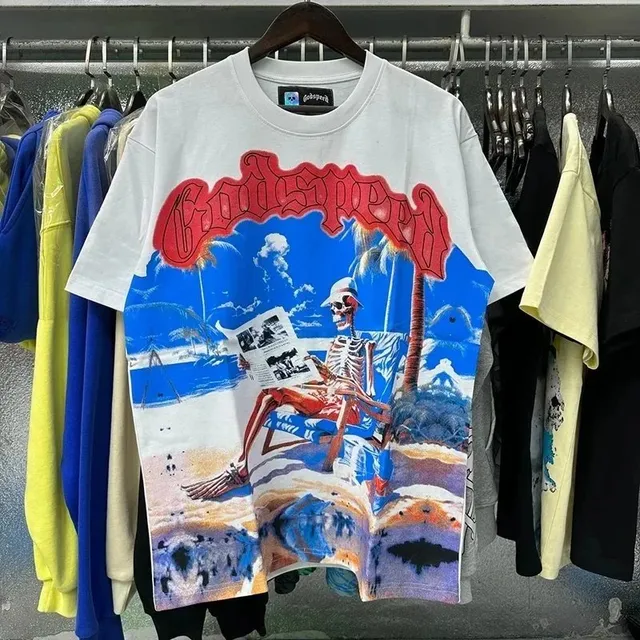 Godspeed Graphic Tee Skeleton Beach Print
