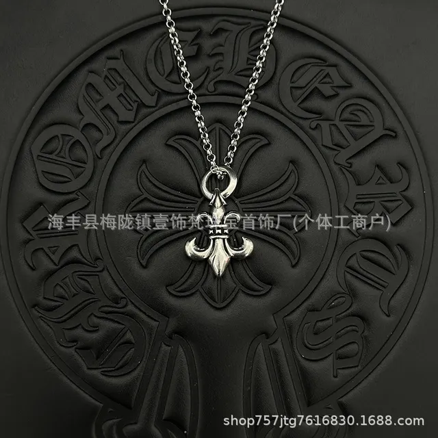 Chrome Hearts Fleur-de-Lis Pendant Sterling Silver