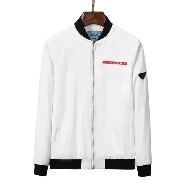 Prada Bomber Jacket Logo Patch