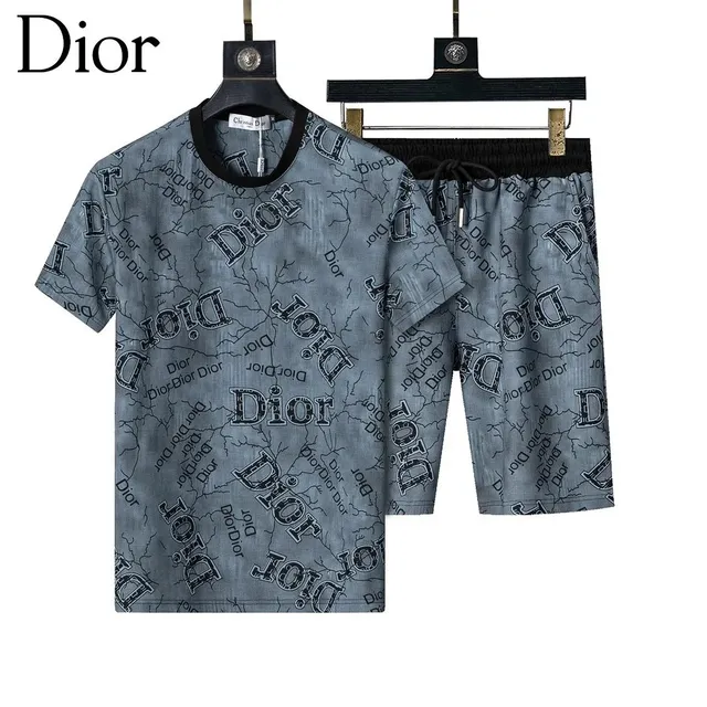 Dior Logo Print Set Cracked Print