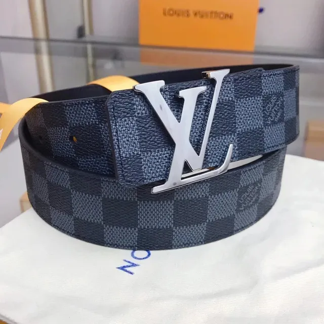 Louis Vuitton Reversible Belt Damier Graphite Navy/Grey