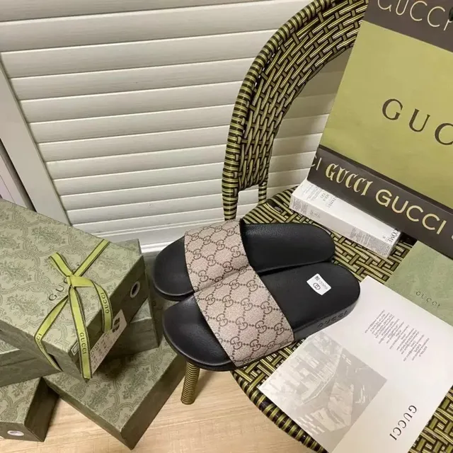 Gucci Slide Sandal GG Web