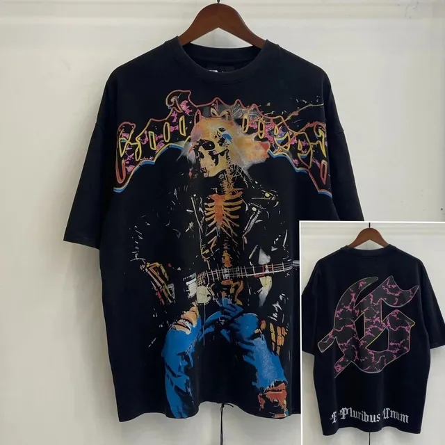 Fear of God Essentials Graphic Tee Skeleton Guitar Print
