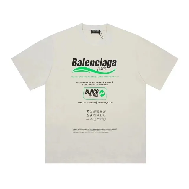 Balenciaga T-Shirt Recycled Logo Print