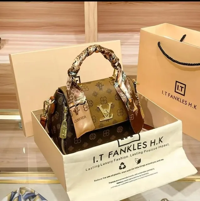 Louis Vuitton LV Trainer Monogram Canvas with Silk Scarf Handle