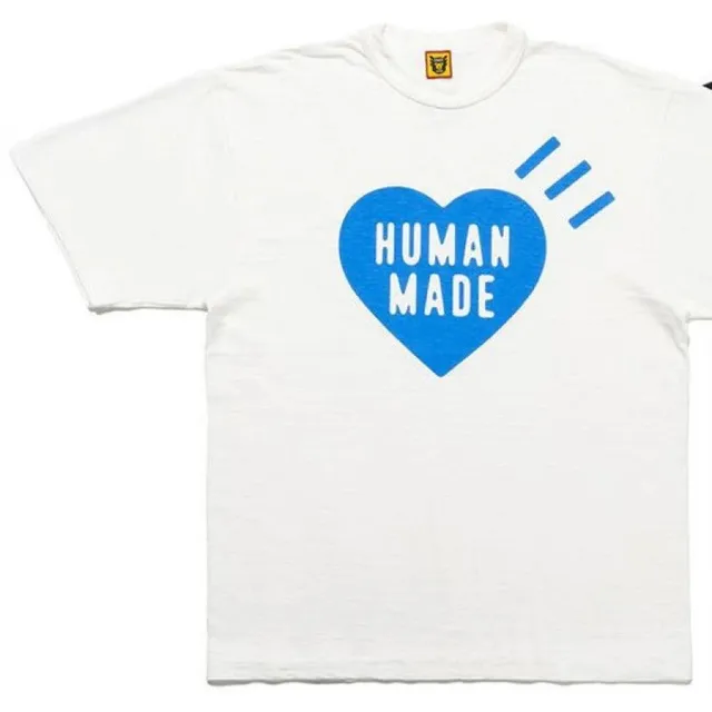 Human Made Heart Logo Tee Blue Heart