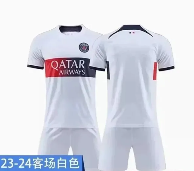Paris Saint-Germain × Adidas 23-24 Away Kit Qatar Airways Sponsor