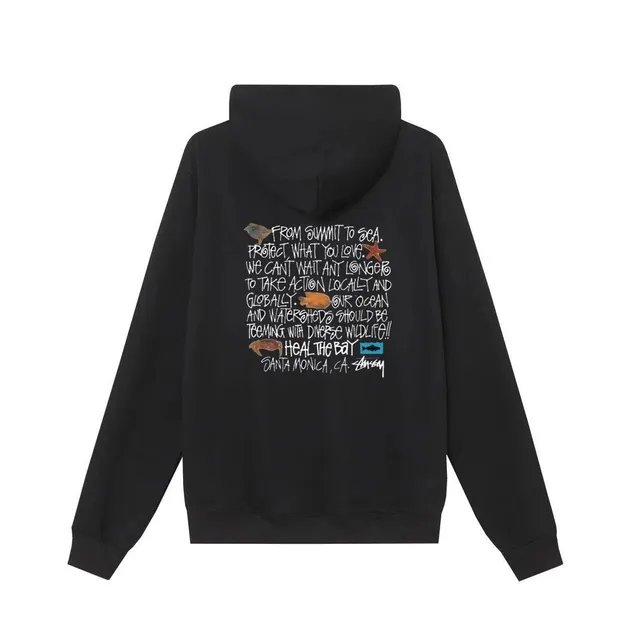 Stüssy Zip-Up Hoodie Heal the Bay Graphic