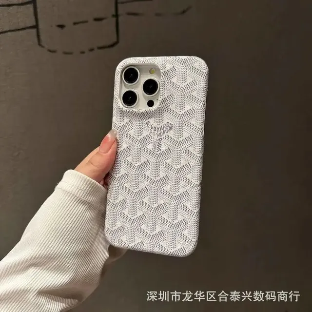 Goyard Phone Case Chevron Pattern