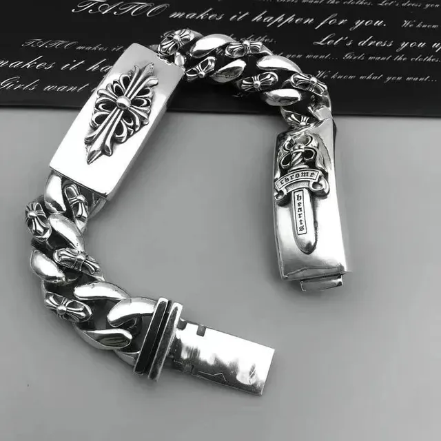 Chrome Hearts Cross Link Bracelet Chrome Hearts十字架链条款