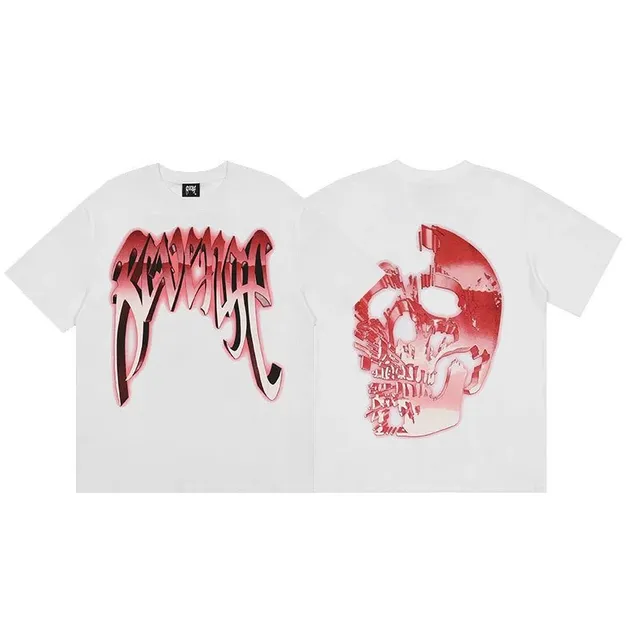 Graphic Tee Revenge Skull Print