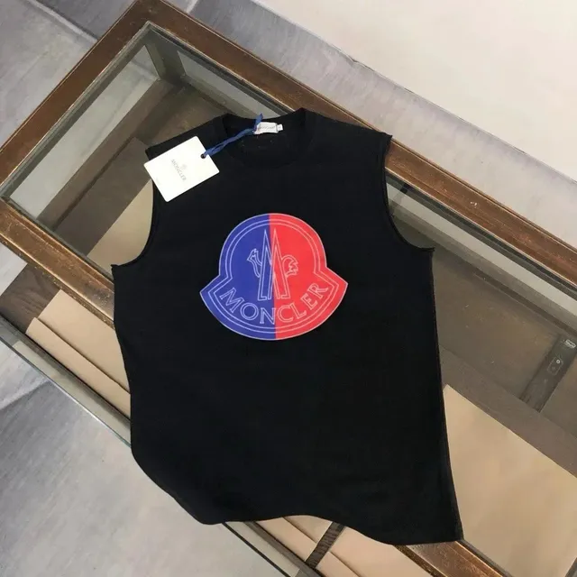 Moncler Logo Sleeveless Top Split Logo