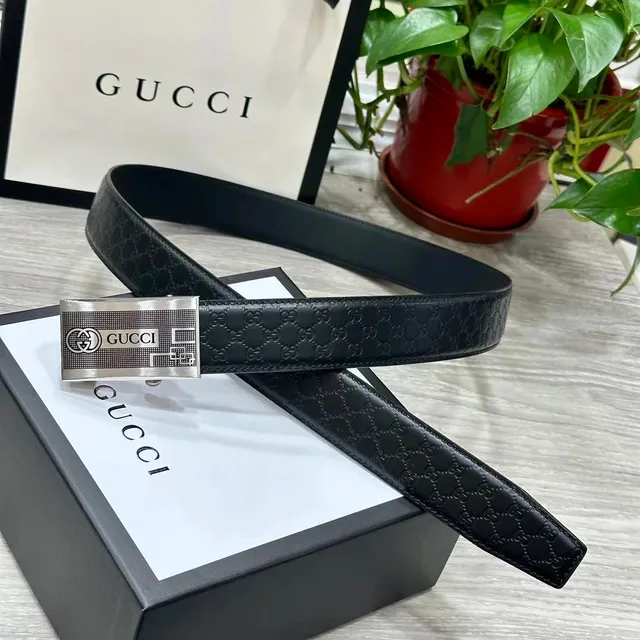 Gucci GG Marmont Belt Black Guccissima