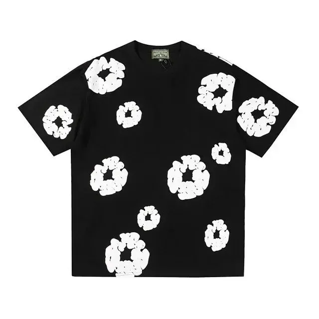 Denim Tears Short Sleeve T-Shirt Scrunched Logo Print
