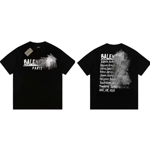 Balenciaga-黑色白字