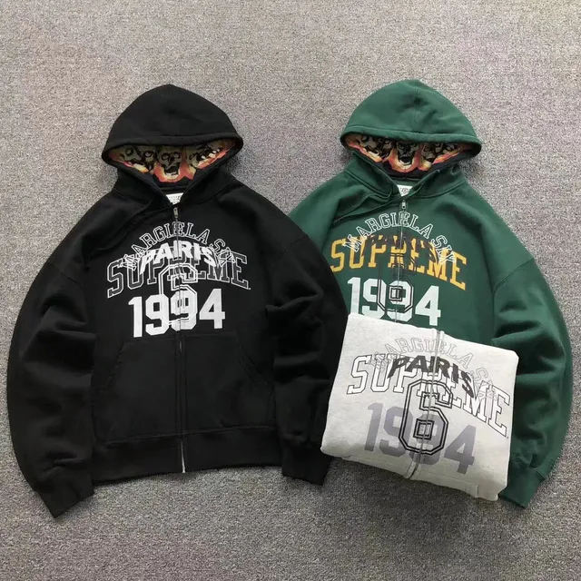 Supreme × Maison Margiela Zip-Up Hoodie Margiela Paris 1994