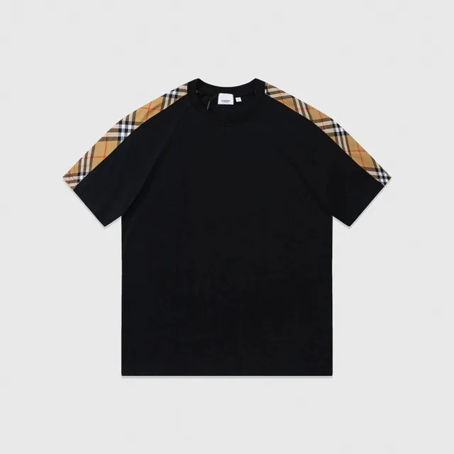 Burberry Check-Panel T-Shirt Vintage Check Sleeves