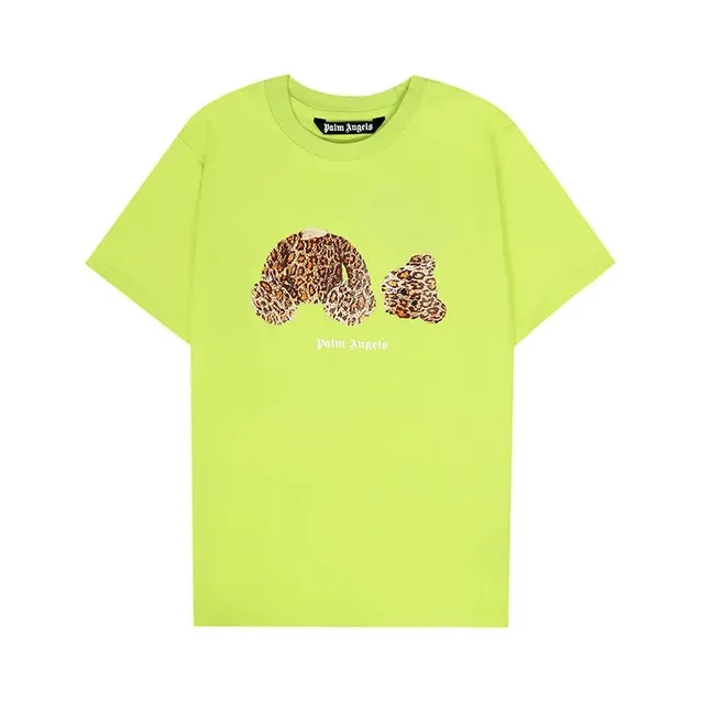 Palm Angels Graphic Tee Leopard Bear Print
