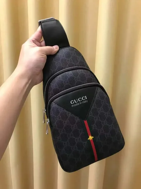 Gucci Webster Sling Bag GG Supreme with Web Stripe