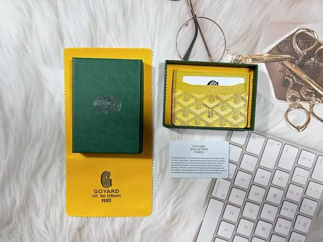 Goyard Card Holder Goyardine Canvas