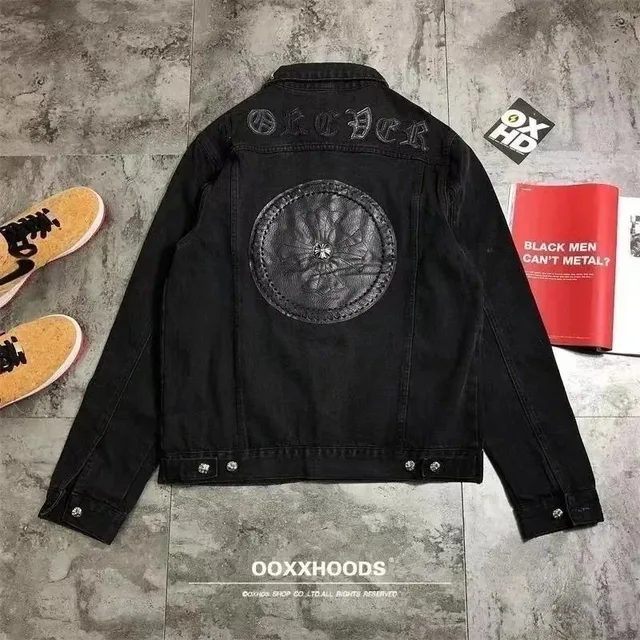 Chrome Hearts Denim Jacket Embroidered Back Patch