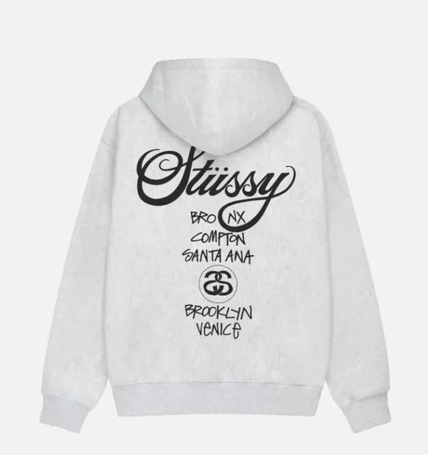 Stüssy × BAPE Hooded Sweatshirt Brooklyn Venice Graphic