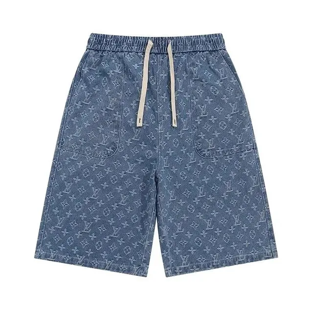 Louis Vuitton Monogram Denim Shorts All-Over Monogram