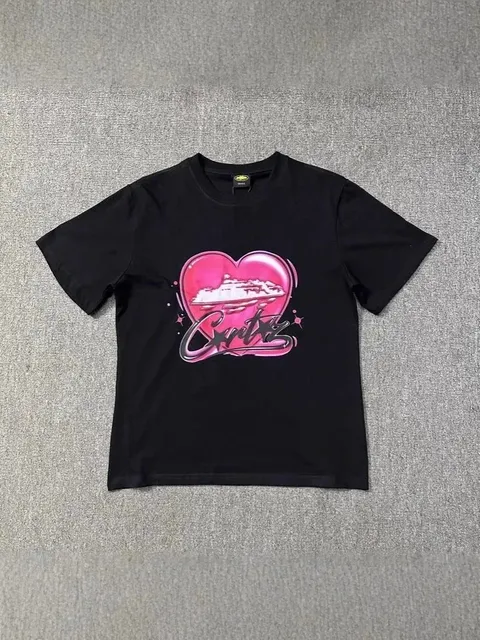 Corteiz Graphic Tee Heart Cruise Ship Print
