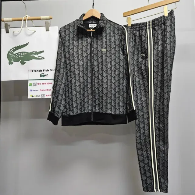 Lacoste Track Suit Geometric Print