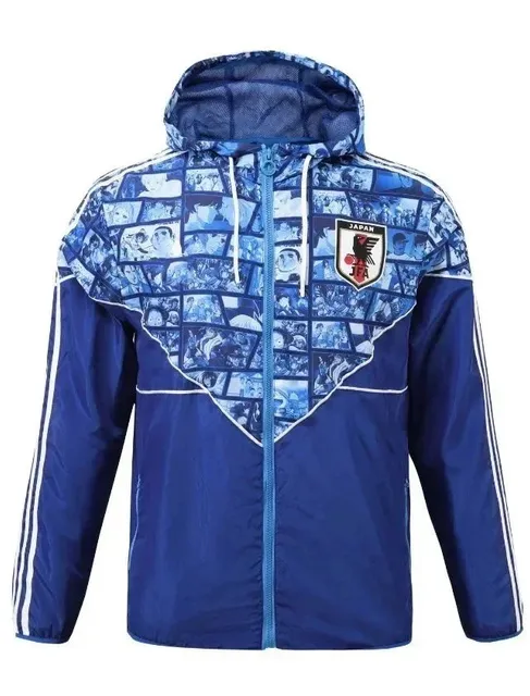 Adidas Windbreaker Jacket Japan National Team Photo Collage