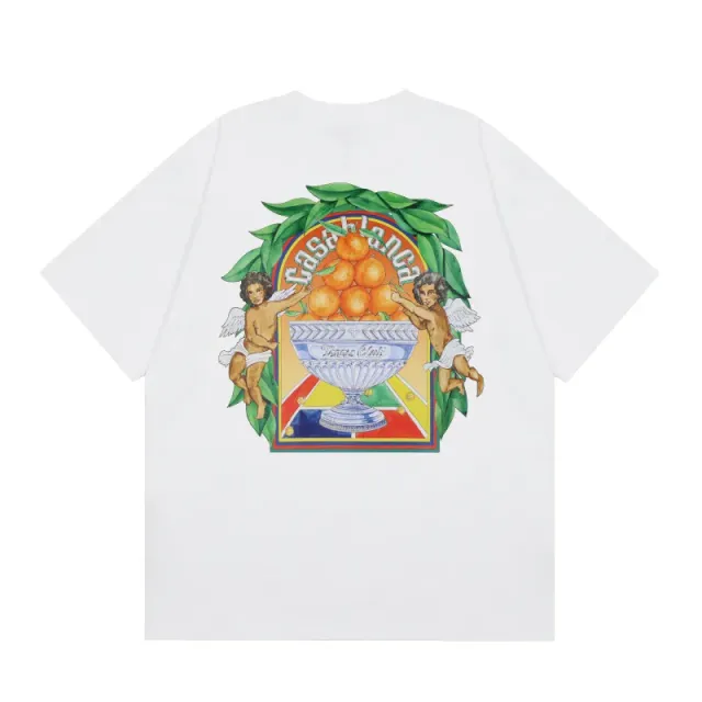Casablanca Graphic T-Shirt Casa Langa Orange Bowl
