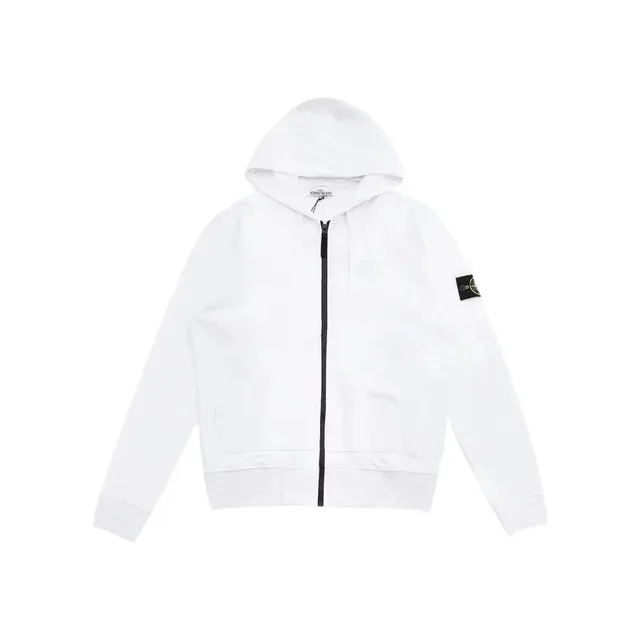 Stone Island Zip-Up Hoodie Compass Patch