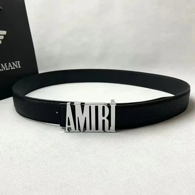 Logo Buckle Belt AMIRI Logo