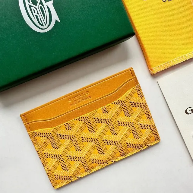Goyard Card Holder Goyardine Canvas