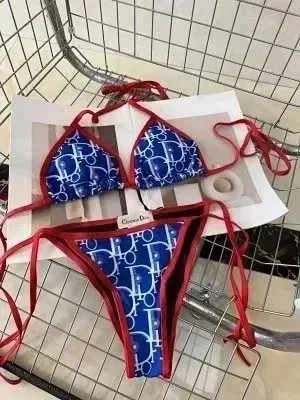 Dior Bikini Set Oblique Logo Print