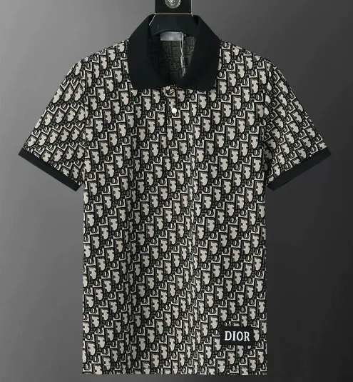 Dior Polo Shirt Oblique Logo Print