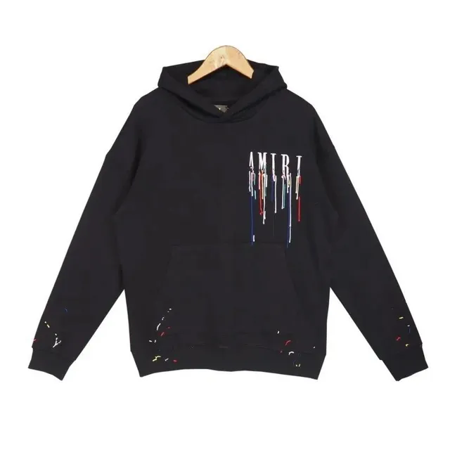 Amiri Hoodie Paint Drip Logo