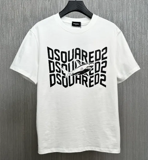 Dsquared2 Graphic T-Shirt Shark Logo Print