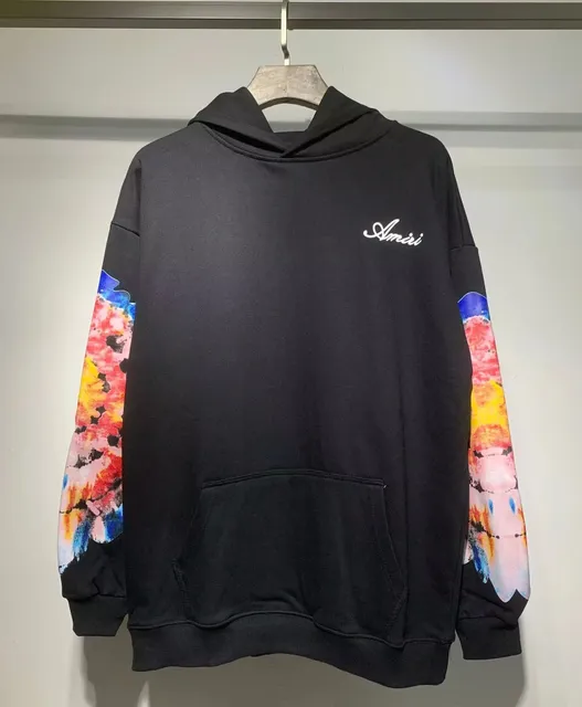 Amiri hoodies sweatshirts Floral Sleeve Print